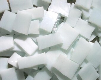 Mosaic Tile WHISPY WHITE Stained Glass 25 Mosaic Tiles