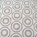 On sale - Screen printed fabric - white cotton