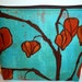 Lantern Pods Cosmetic/Makeup Bag/Zippered Pouch Flat-Bottom Turquoise