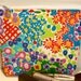 Summer Floral Makeup Bag/Zippered Pouch Padded Flat-bottomed