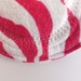 Regular Cloth Pad -- Pink Zebra Flannel -- Kiki Pads