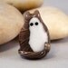 Brown Tabby Kitty Cat Adopt A Pet Focal Lampwork Glass Bead by Solaris Beads 1735