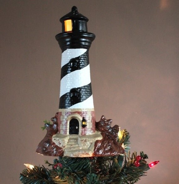 Items similar to Lighthouse Tree Topper on Etsy
