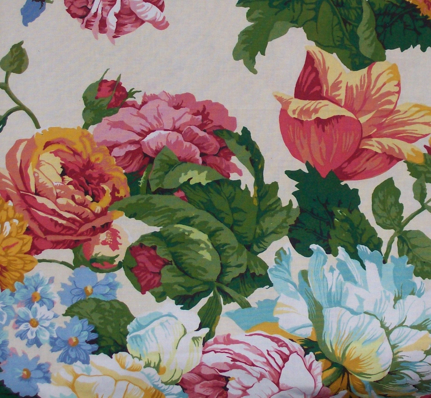 Schumacher vintage floral fabric