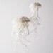 Amigurumi Jellyfish in White Linen - Set of Two - One Tiny & One Small