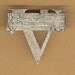 vintage WWII sweetheart jewelry brooch or pin, V for Victory sterling truart signed