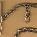 vintage brass fob chain ornate design fancy ox patina