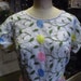 Pretty as a Picture 1950s Vintage XL Wiggle Dress w Embroidered Flowers 44 inch Bust 36 waist Free U S Shipping