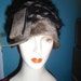 1960s or 70s Lilly Dache Hat Woven Velor & Angora Cloche Style Hat
