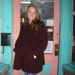 Warm & Toasty Red and Black Boucle Wool Slight Swing Style Three Quarter Length Coat Med to XXL Up to 44 Bust