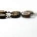 Brown Vintage Glass Sterling Silver Earrings - Wylie / Woodland Rustic