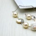 RES FOR CAROLYN White Shell Pearl Sterling Silver Necklace - Seaside: luxe travel caribbean ooak summer