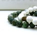 Green Turquoise Sterling Silver Bracelet - Greenery / Fresh Garden Woodland Fall / Winter Holiday / Stocking Stuffer / For her / Under 40