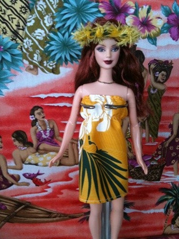 Barbie Doll Dresses Hawaiian Style 10 by CreativeWahine on Etsy