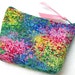 Coin purse, mini purse, zippered coin purse, Monet's Garden