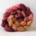 FREE SHIPPING Spinning Felting Fiber, bfl Wool Top Roving, hand dyed, hand painted, 4 oz BFL0013
