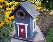 Whimsical Primitive Birdhouses and More by birdhouseaccents