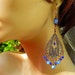 Blue Bohemian earrings blue chandelier earrings Bohemian jewelry