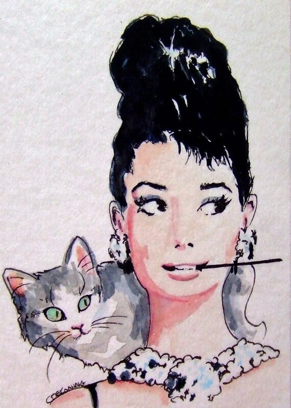 Items similar to Vintage Movies signed art print on Etsy