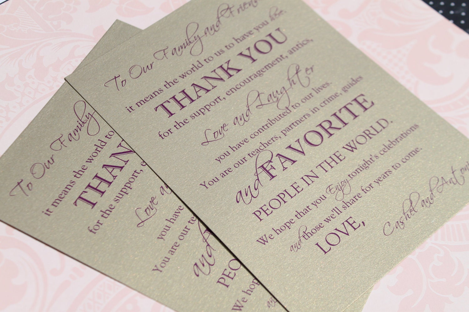 thank you for coming wedding