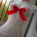 halloween ZOMBIES are a girls best friend CORPSE bride marilyn vest blood splatter white TOP 34 - 36 inch bust