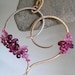 Sculptural Heart...Signature Original Sculptural Mixed Metal Stylized Heart Pendant w/red and magenta hued gemstones
