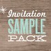 Wedding Invitation Sample Pack