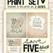 powder room series- print set- buy together and save