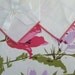 Pink Floral NIB Vintage Tablecloth and Napkin Set 52 inch square