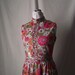 Mod 1960s Dress Sleeveless in Bright Floral Print Medium Emilio Borghese