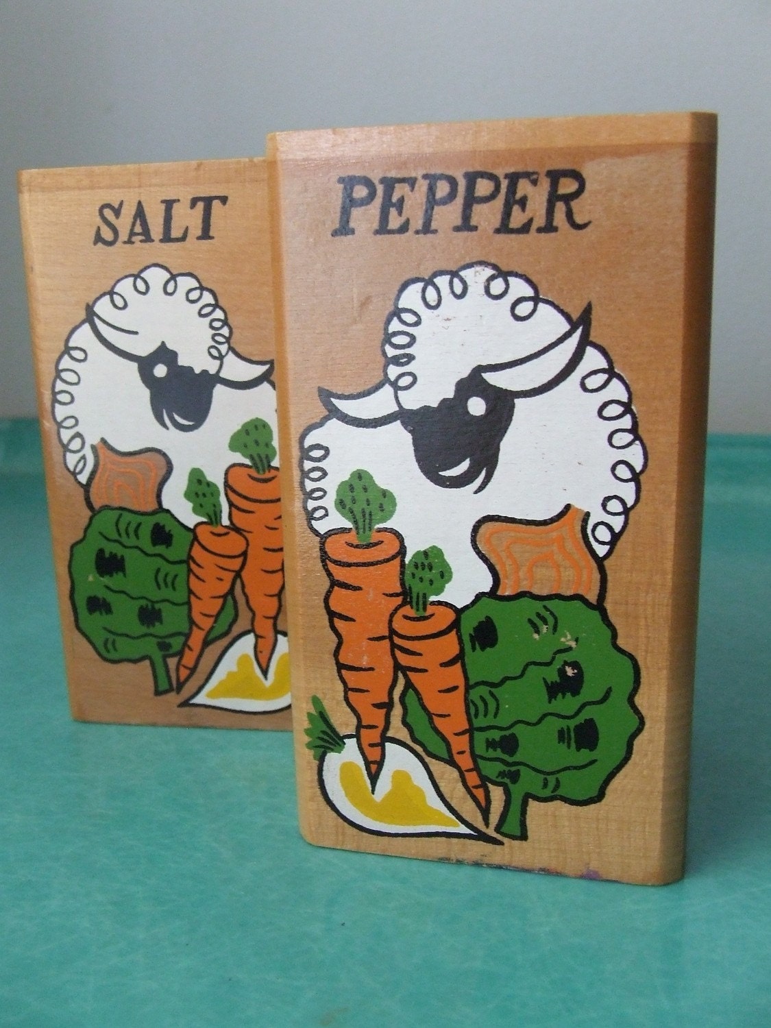 Salt Pepper Shakers Vintage Giant Sheep Salt and Pepper Shakers Haute Juice
