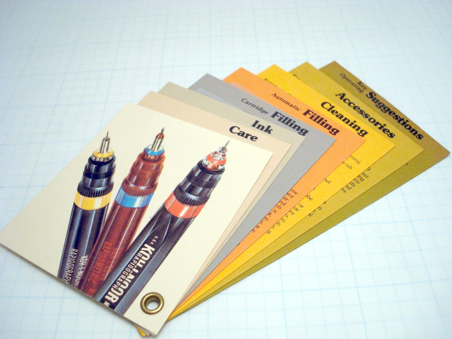 Kohinoor Rapidograph Technical Pen set booklet