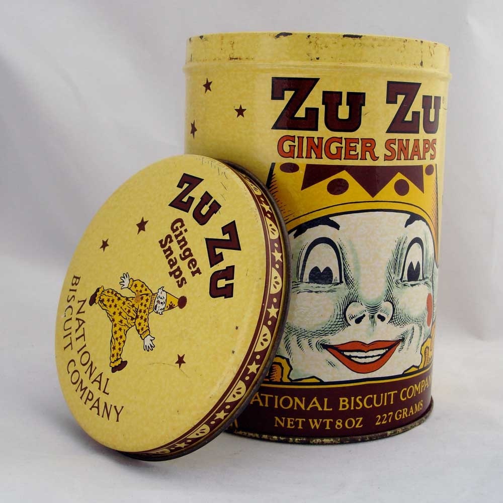 Zuzu Ginger Snaps 1982 Reproduction Tin