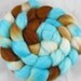 Falklands Hand Painted Wool Roving - Seascape