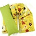 Microwavable Neck Heat Pack i Pillow Set Hot Cold Therapy Organic Flaxseed Rice Lavender Floral Yellow Green Holidays Gift Idea Weddings