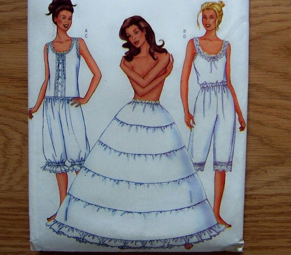 pattern dress hoop Petticoat, Bloomers Hoop Skirt 5 Pantaloons Pattern 6884 Camisole Tier