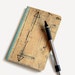 pocket size moleskine cahiers sketchbook or journal with blank pages, stitch and sew (imperfect) LAST ONE