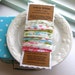 Ribbon, Fabric Ribbon, Sewn Fabric Ribbon, Frayed Fabric Ribbon, Fabric Ribbon by the Yard, 4 Yards - No. 84