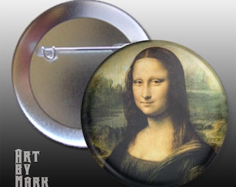 Da Vinci's Mona Lisa Pinback Button