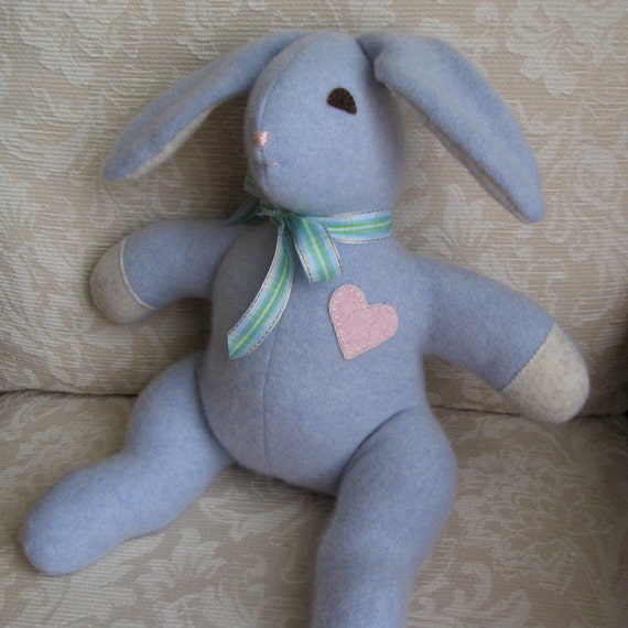 blue plush bunny