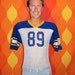 vintage football jersey 80s RAMS mesh school game-worn uniform t-shirt Small