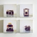 Vintage Cameras - set of 4 photo blocks