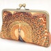 Peacock palace - A Red Ruby Rose original silk-lined clutch bag