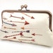 Arrows - A Red Ruby Rose original silk clutch bag