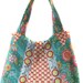 SALE Shoulder Handbag/Tote/Purse - New Design- Red Green, Pink Cherry White Poka Dot
