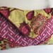Silhouette Clutch - shoulder bag - handmade with joel dewberry heirloom garnet fabric