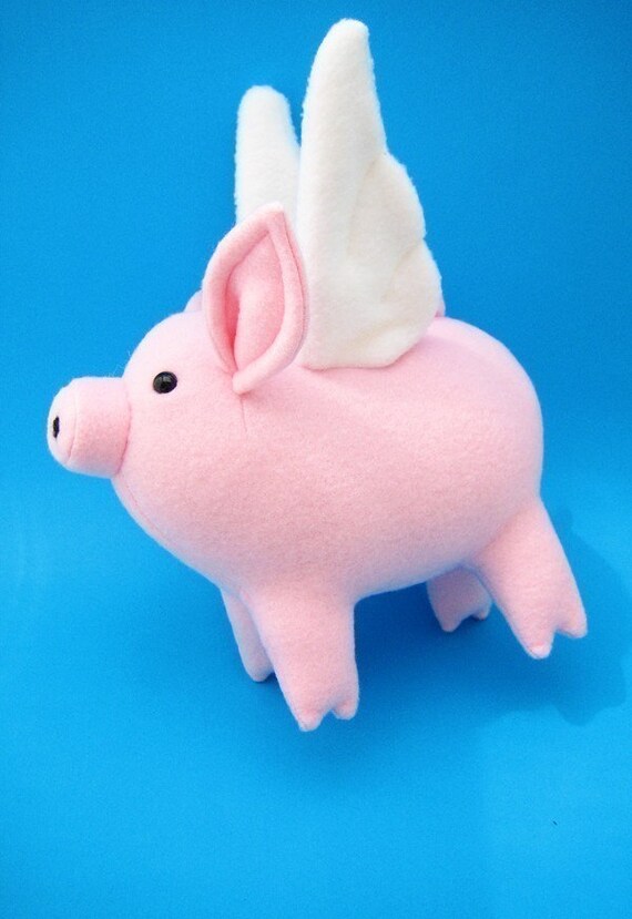 flying pig plush