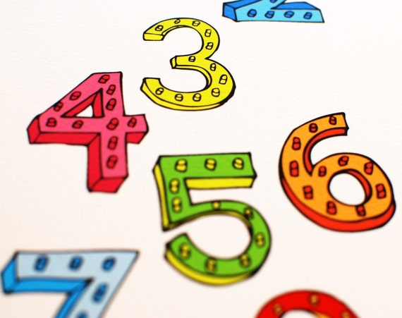 items similar to lego numbers 8x10 print on etsy