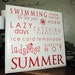 SIMPLY SUMMER custom wood plaque with vinyl lettering