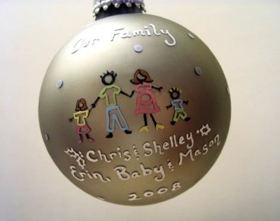 custom family christmas ornament hand painted and by sarei custom family christmas ornament hand painted and by sarei